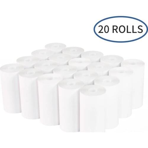 20 Rolls Thermal Paper Roll 57 x 30 mm Free BPA, Cash Register Paper for POS printer, Paperang & Peripage Mini Printer