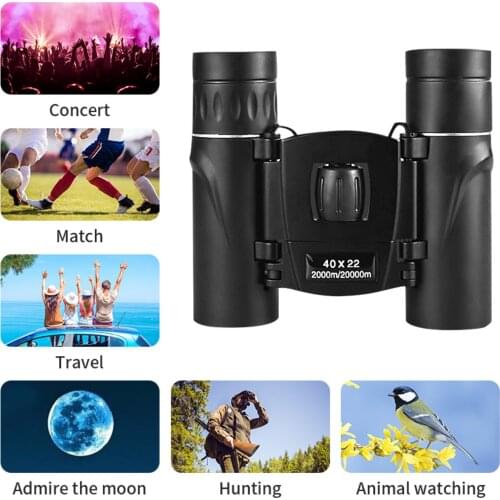 1PCS Mini Binoculars Folding Night Vision Naturehike HD 40x22 Outdoor Sports Supplies Low Light 2000M Telescope Binoculars