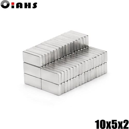 1000pcs F10x5x2mm Super Powerful Strong Rare Earth Block NdFeB Magnet Neodymium N35 Magnets F10*5*2mm- Free Shipping