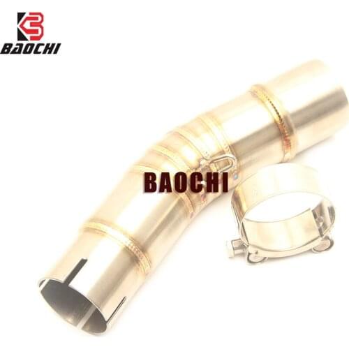 Motorcycle Exhaust Escape Muffler Connect Link Pipe Slip on Adapter Mid Tube Clamp for Suzuki GSX250 Gsx 250 Gsr250R GSR 250