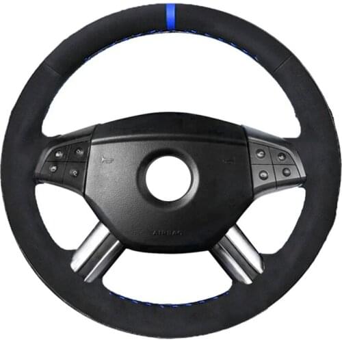 Alcantara Material Suede Leather Car Steering Wheel Cover for Mercedes Benz W164 M-Class ML350 ML500 X164 GL-Class GL4