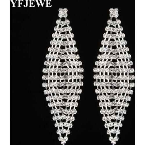 Fashion Earrings Wedding Crystal Type of Womens Exaggerated leaves Women Jewelry Drop Earrings Luxurious Crystal Earrings E443
