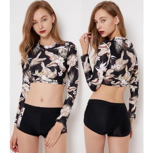 Swiming Suit Women Swimsuits Summer 2019 Suits Bath Woman Sexy Bikini Womens Swim Wear Long Sleeve Surfing Clothes Swimwear