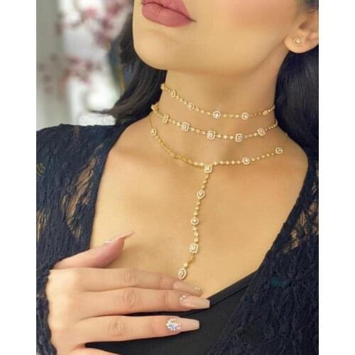 Janekelly4pcs Bridal Zirconia Full Jewelry Sets For Women Party, Luxury Dubai Nigeria CZ Crystal Wedding Jewelry Sets