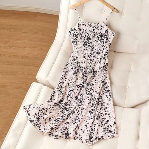 SURUFENG 2021 Summer Printing Bodycon Dress Women Pink Spaghetti Strap Sexy Sleeveless Spaghetti Strap Beach Midi Dresses