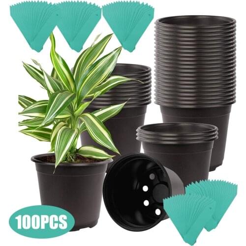 120Pcs Seeds Starter Cups Peat Pots Garden Plant Pots With 100Pcs Plant Labels Biodegradable Flower Pot For Garden Pots Planters