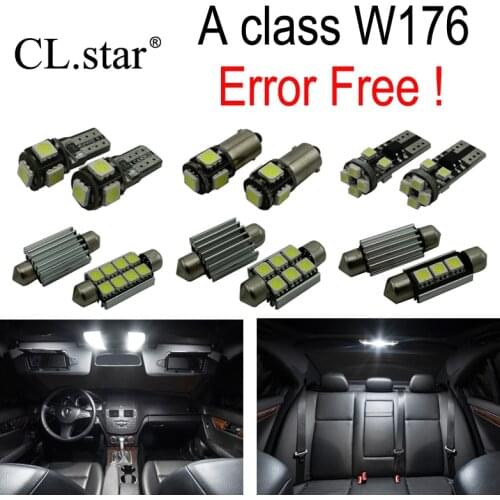 19pcs LED bulb interior dome light Kit For Mercedes For Mercedes-Benz A class W176 A160 A180 A200 A220 A260 A250 A45AMG (2013+)