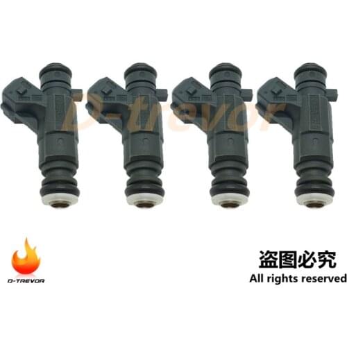 4PCS 0280155870 Fuel Injector For Repair Seal Cap Kit for GEELY 479 XIALI 8A SMP