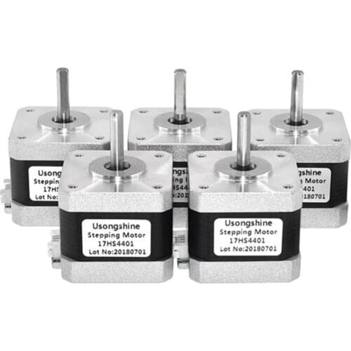 5Pcs Nema 17 Stepper Motor 1.5A 17HS4401 4-lead for 3D Printer CNC Engraver
