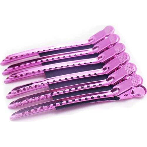 6Pcs Metal Duck Mouth Hairdresser Hair Clip Salon Hair Clamps Hairdressing Pro Section Hair Clips Hair Styling Accessories