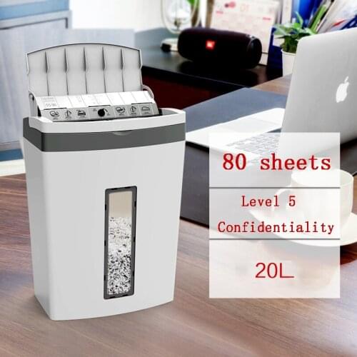 Astronomical 80-sheet Automatic Feed Shredder Mute Confidential Office High-power Electric Shredder 5 Level Confidential 9004