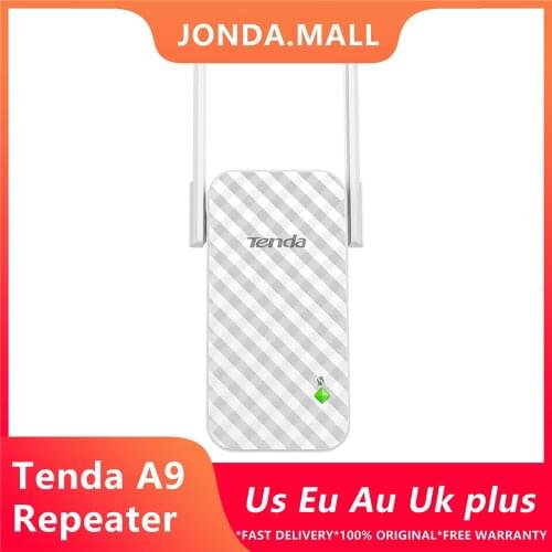 Tenda Repeater A9 Wireless Router Wireless Range Extender Wifi Signal Amplifier Repeater Enhance AP Receiving Launch Client+AP