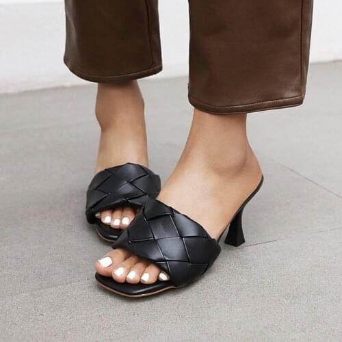 BLXQPYT Fashion Elegant Sandals Women 2021 New High Heels Peep Toe Slippers Wedding Party Summer Shoes Zapatos De Mujer 2158