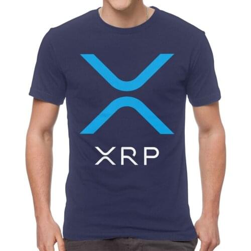 Ripple XRP Ripple T-shirt Men Streetwear T Shirts Short Sleeve Bitcoin Tshirt Cotton Tee Tops Clothing