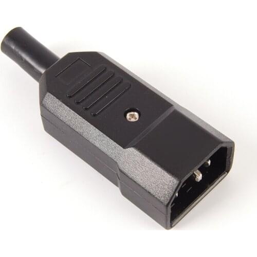 PDU Socket Standard IEC320 C14 Power Cable Connector Male Plug Adapter