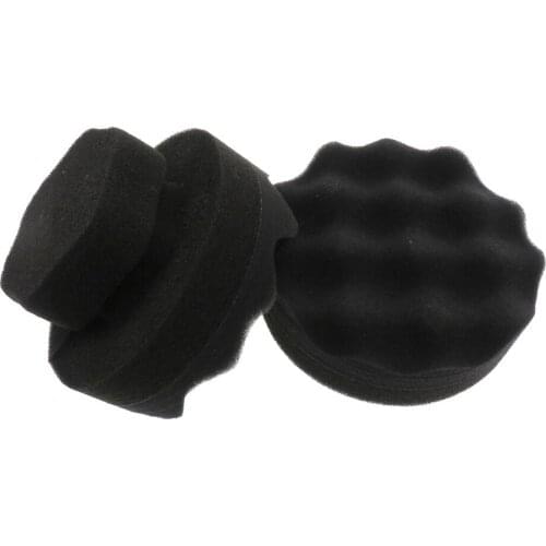 Car Wax Polishing Sponge hexagonal grip applicator Handle Dust Wash Brush High Density Foam Sponge For Auto Waxing Accessories