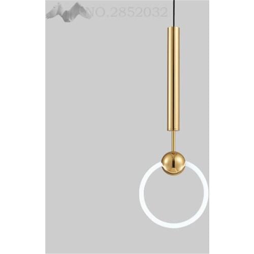 JW Modern Chandelier Circle Ring Chandelier Light for Living Room Pendant LED Ring Circle Suspension Lighting Fixture hanglamp