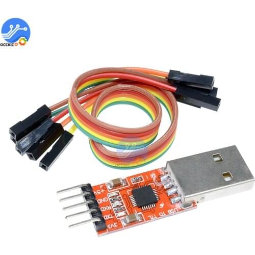 1pcs CP2102 Module USB to TTL Serial UART STC Download Cable PL2303 Super Brush Line Converter With Dupont Cables For Arduino