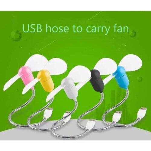 USB Mini Fan Notebook Desktop Cooling Snake Fan Cooler Plastic Easy to carry Air Conditioning Appliances Computer and power Bank