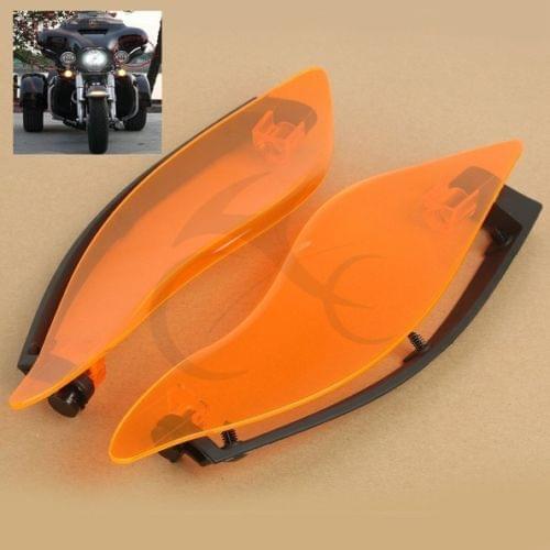 Motorcycle Orange Side Wings Air Deflectors For Harley Davidson Touring 14-18