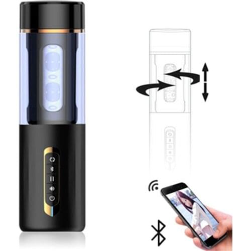 Male automatic masturbation cup Bluetooth Smart Rotating Masturbation Toy Penis enlargement exerciser