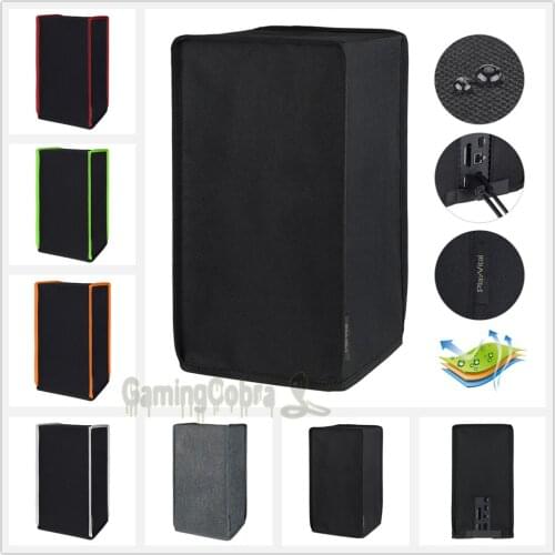Black Soft Nylon Dust Cover Dust Guard Anti Scratch Waterproof Cover Sleeve for Xbox Series X Console