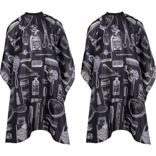 2 Packs Salon Barber Hairdresser Hair Cutting Cape Gown Hairdressing Clothes