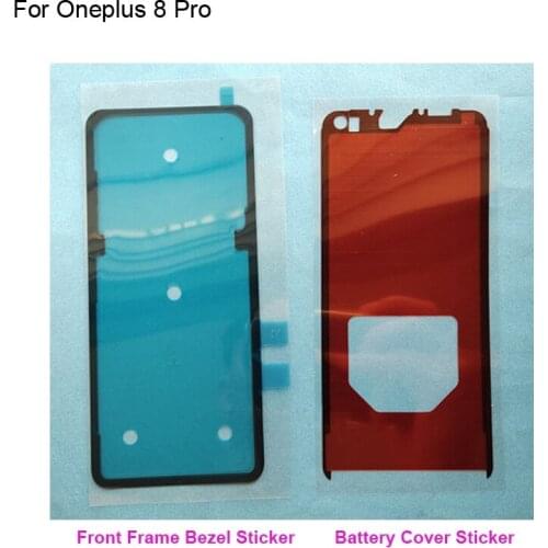 For Oneplus 8 Pro Back Battery cover Sticker LCD Screen Front Frame Bezel 3M Glue For One plus 8Pro Double Side Adhesive Tape