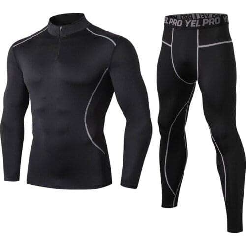NEW Mens Thermo Underwear Male Warm Long Johns Winter Thermal Underwear Sets Anti-microbial Stretch Fitness Compression Wear
