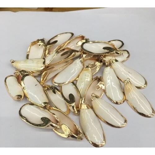 5pcs/lot Natural Shell Pendant Irregural Shape Bracelet Necklace Jewellery Exquisite Gift Speckled Shell Pendant 10x15-12x18mm
