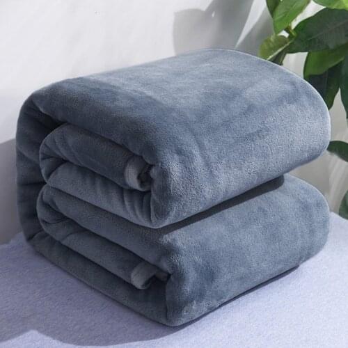 Rushed Promotion Winter Warm Flannel Blanket Luxury Thick Blankets For Beds Plush Bedspread Bed Cover Textile Quilted Sofa Home