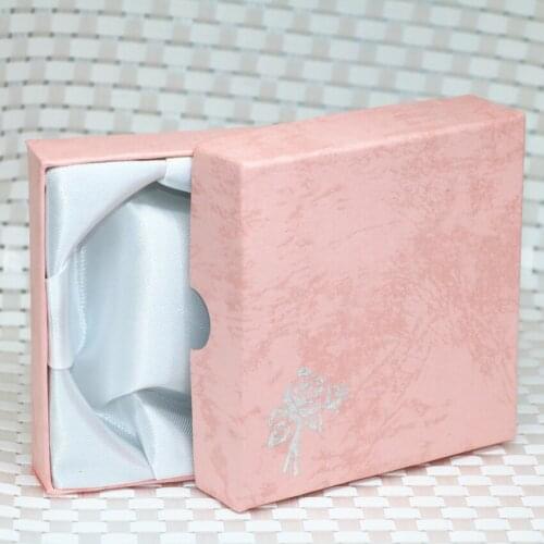 Delicate jewelry box for high grade bracelet pendant earrings beads pins wholesale 5pcs red golden pink 21*90mm packaging B2842