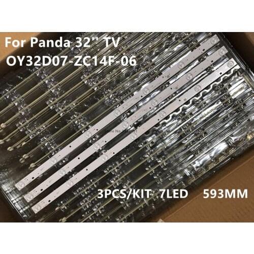 LED BacklightL strip For Pan da 32'' TV LE32D51A LE32D69 LE32D58 532WY315M06 LC320TU2A LS320TU8 light bar OY32D07-ZC14F-06
