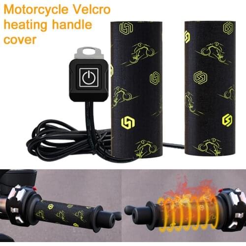 3 Level Adjustable 12V Universal Motorcycle~ATV Heated Handlebar Grips W/ 3 Position Switch+Mask