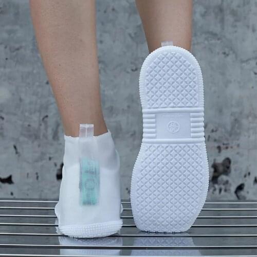 Top quality Waterproof Shoes cover TPE Material Unisex Rain Boots for 2021 New Outdoor Camping Non-slip Reusable Rain Shoes