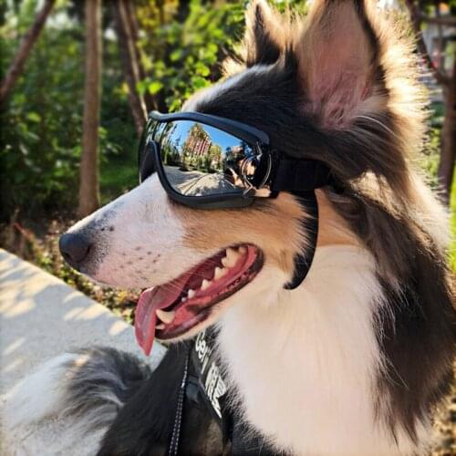 Waterproof Sunglasses Adjustable Pet Dog Goggles Sunglasses Anti-UV Sun Glasses Eye Wear Protection Pet Dog Supplies 550845