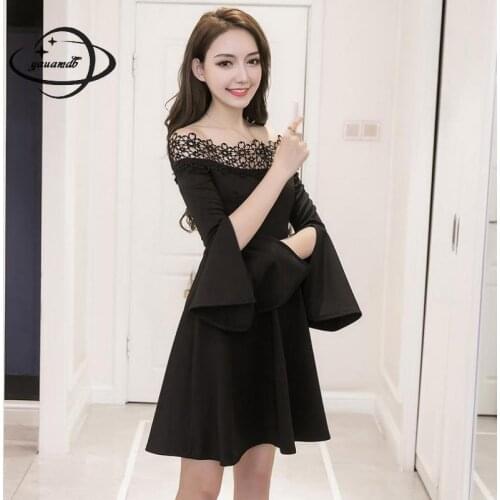 Yauamdb Women Knee Length A-line Dress Summer S-2xl Cotton Female Vestidos Clothing Cloak Sleeves Hollow Out Ladies Clothes Y53