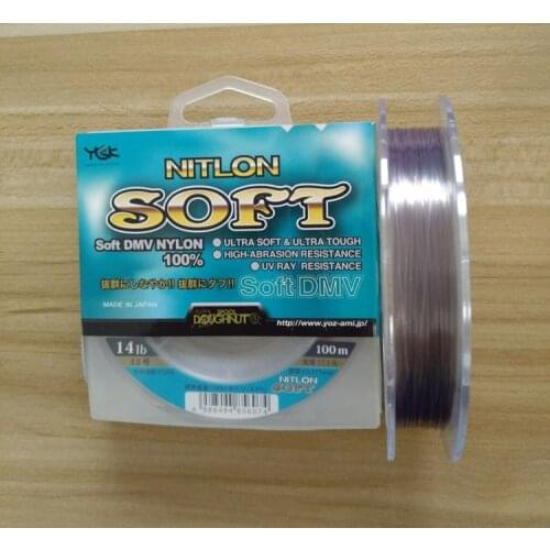 YGK BRAND NITLON SOFT SOFT DMV NYLON 100% FISHING LINE 100M MADE IN JAPAN