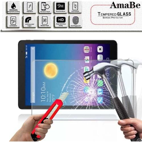Anti Fingerprint Tablet Tempered Glass Film for Alcatel 3T 8/ A30/OneTouch PIXI 3/POP 7 / 7s Transparent Screen Protector Glass