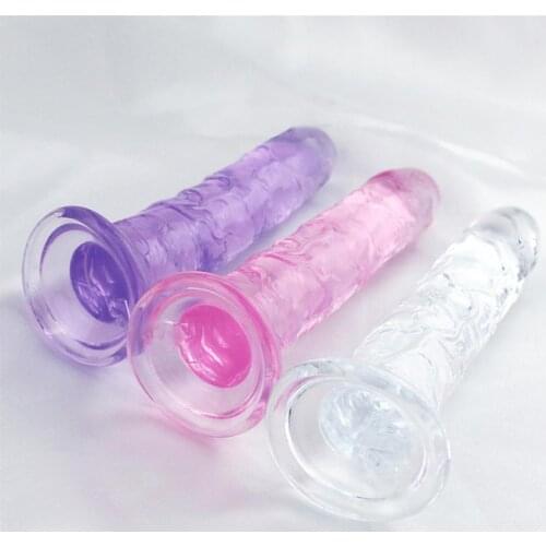 Dildo Toy Erotic Soft Jelly Dildo Strong Suction Cup for Adult Anal Plug Realistic Penis G-spot Orgasm Sex toys for Women