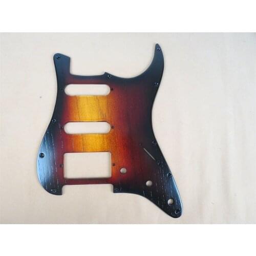 1PCS hand made solid Ailanthus woodGUITAR Pickguard SSH #3874