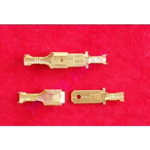 200pcs/lot 6.3 male 100pcs+female 100pcs square inserted terminal and spade terminal