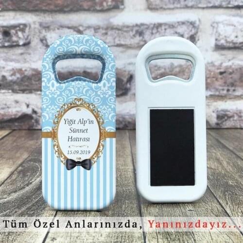 30 pcs Personalized Bottle Opener Magnet-Blue Bow Tie Model 370081913