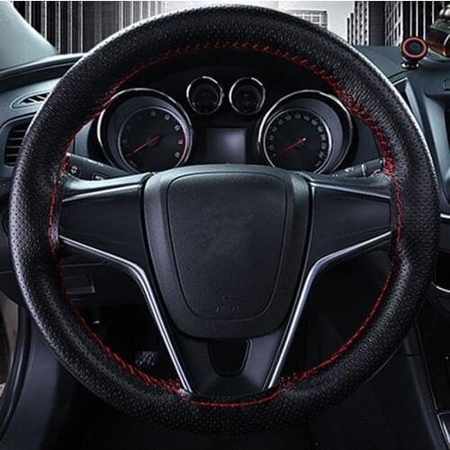 38 cm diameter car steering artificial leather for Mazda 2 3 5 6 Mitsubishi ASX/Outlander Subaru Forester Outback Legacy