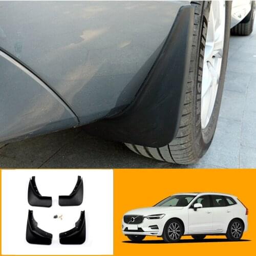 Car Accessories for Volvo XC60 2018 2019 2020 Front & Rear Mudflaps Plastic Molded Splash Guards Mudguards Mud Flaps 4pcs