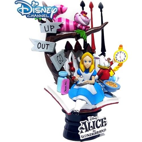 Disney 15CM Alice In Wonderland Action Figure Princess Doll Anime Decoration Collection Figurine Girl Toy Model For Children
