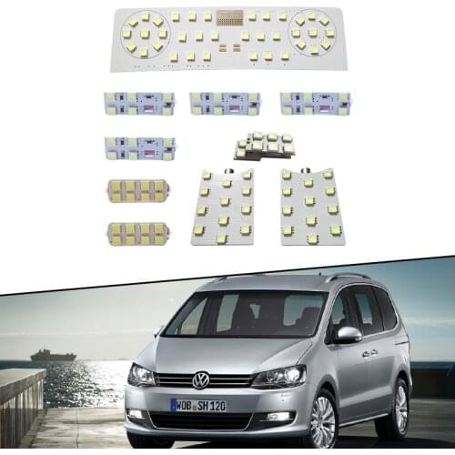 For VW Volkswagen Sharan Seat Alhambra 7N MK2 2011~2019 Before Facelift Interior Lights Dome Room Roof LED Lamps Reading Light