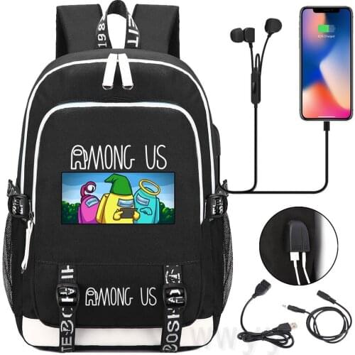 Game Backpack Among Us School Backpacks bag Teenagers Cosplay Boys Girls Laptop Bags Travel Rucksack