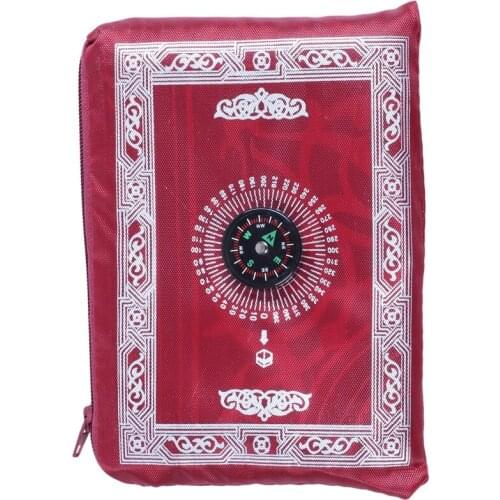Ramadan Islamic And Muslim Travel Prayer Mats,Compass Pocket Size Tote Bags
