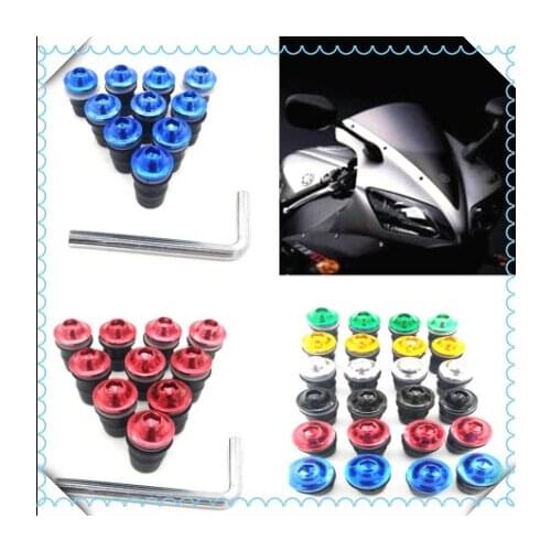 5mm motorcycle Windshield Windscreen Fastener Spike Bolts kit Screw Nuts for Aprilia RSV4 RSV4 FACTORY SHIVER GT TUONO R TUONO
